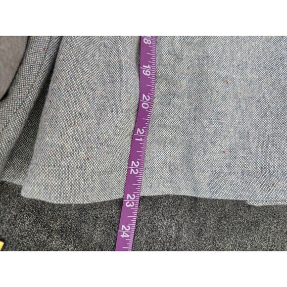 Vintage Mod'land Paris Tweed Wool Blend Academia Large Button Blazer Jacket Sz L - Picture 13 of 14